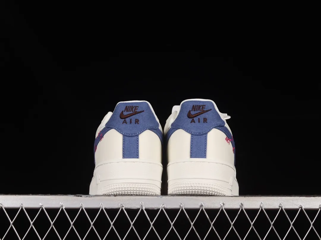 Women's Nike Air Force 1 Low '07 LX Denim Swoosh Bouclé Replica Review | YtaYta