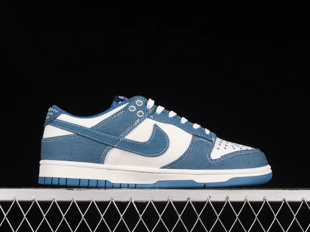 The Allure of Nike Dunk Low “Sashiko” Replicas: Summit White/Industrial Blue | YtaYta