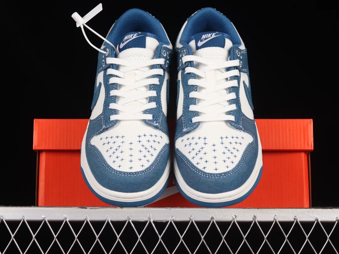 The Allure of Nike Dunk Low “Sashiko” Replicas: Summit White/Industrial Blue | YtaYta