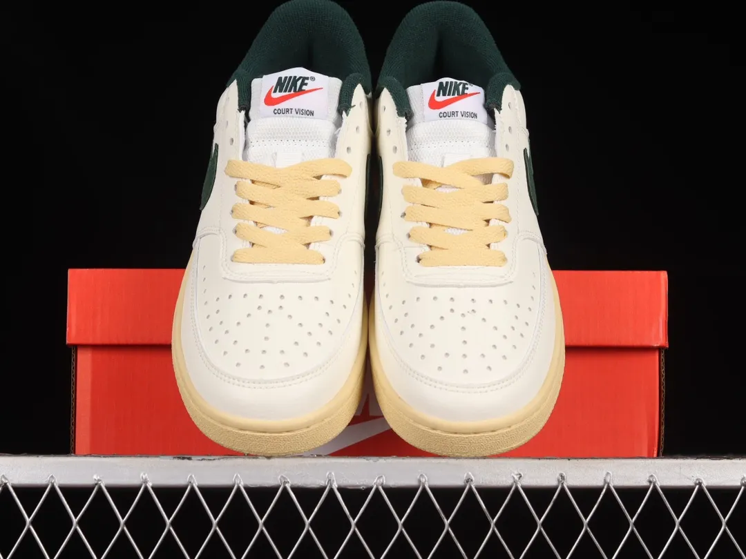 Authentic vs. Replica: Nike Court Vision Low Sail Pro Green Sneakers | YtaYta