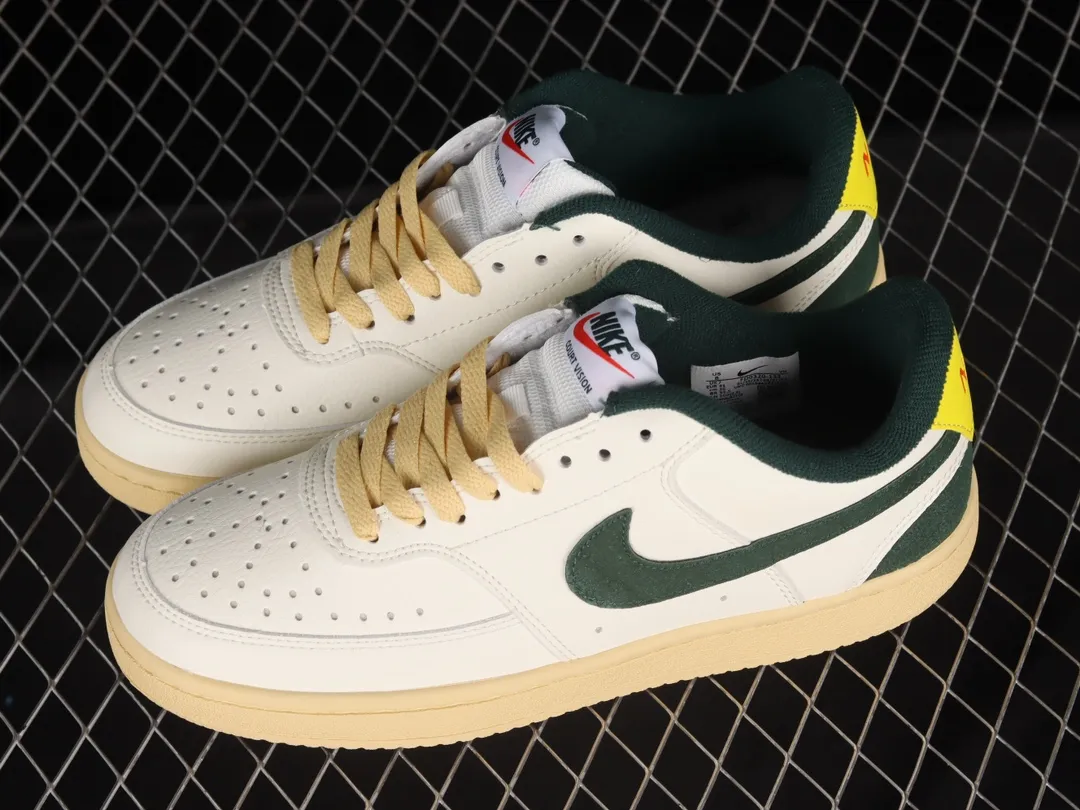 Authentic vs. Replica: Nike Court Vision Low Sail Pro Green Sneakers | YtaYta