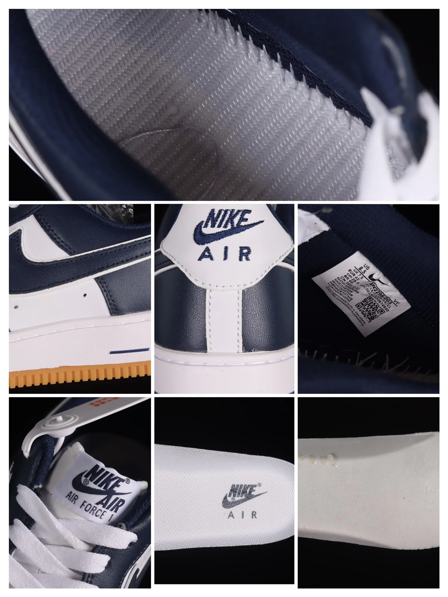 Nike Air Force 1 Low 'College Pack Midnight Navy' Replica Review | YtaYta