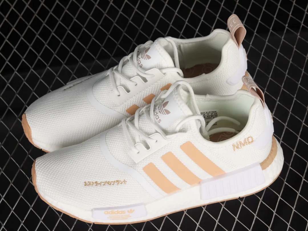 Adidas NMD_R1 Women's Shoes - Cloud White/Ash Pearl (Replica) | YtaYta