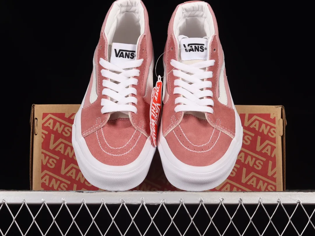 Vans Sk8-Hi Slim Sneakers Pink/White Replica Review | YtaYta