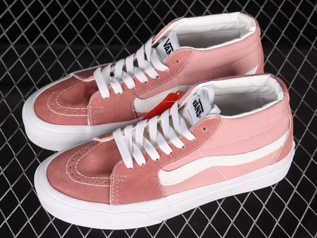 Vans Sk8-Hi Slim Sneakers Pink/White Replica Review | YtaYta