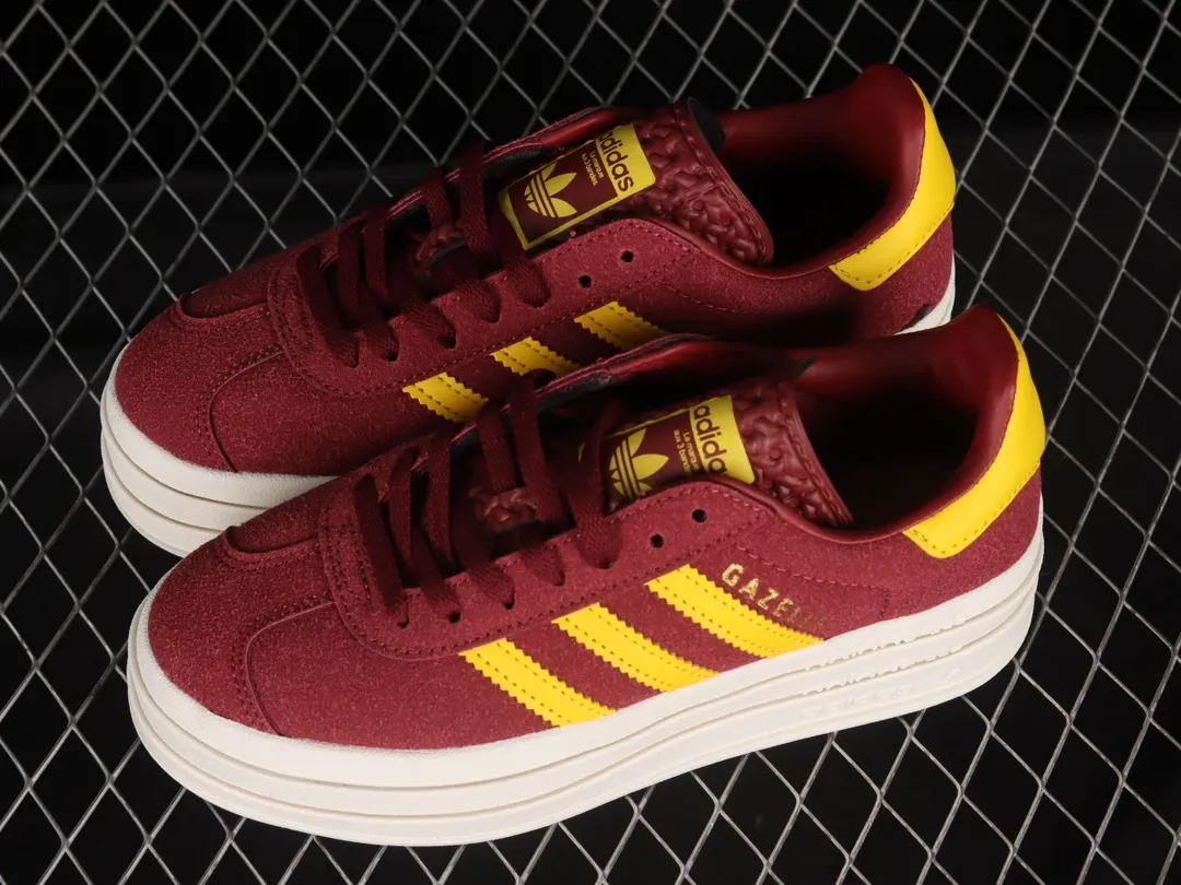 Adidas Gazelle Bold Platform Burgundy Red Suede Shoes (Replica Review) | YtaYta