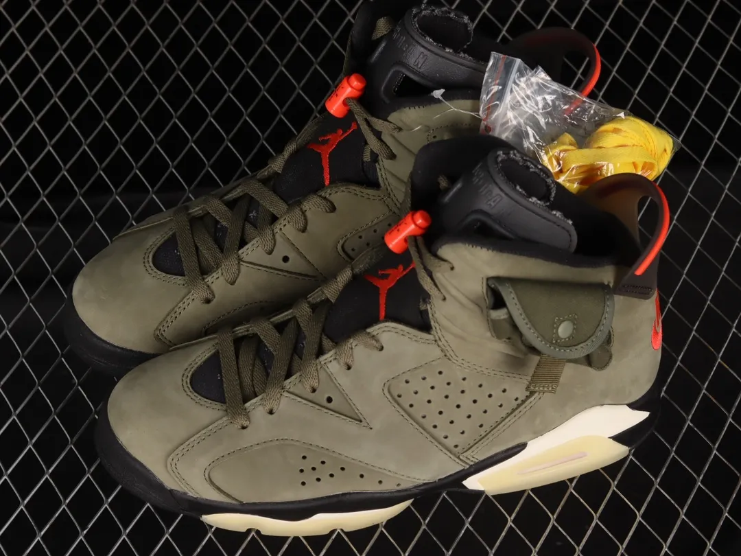 Exploring the World of Replica Travis Scott x Air Jordan 6 Retro 'Olive' Sneakers | YtaYta