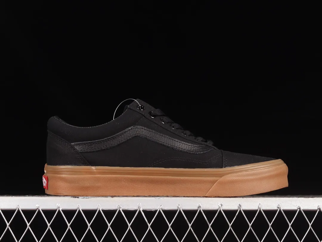 Vans Old Skool Canvas Gum Shoes Black/Tan Replica Review | YtaYta