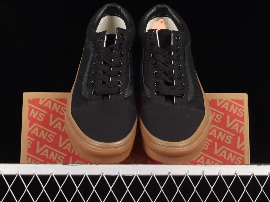 Vans Old Skool Canvas Gum Shoes Black/Tan Replica Review | YtaYta