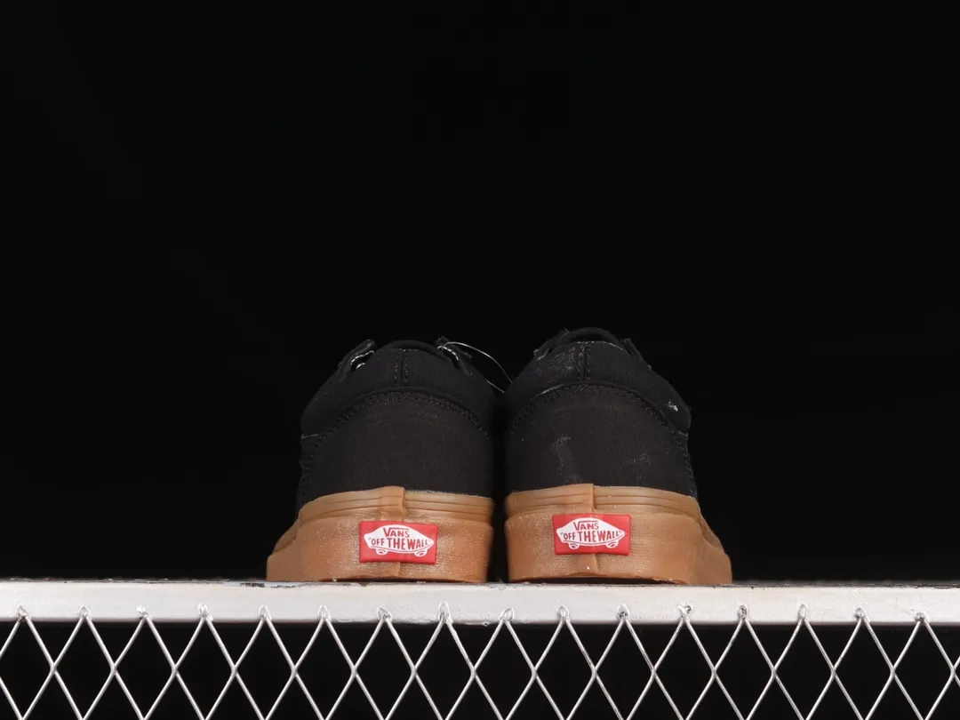 Vans Old Skool Canvas Gum Shoes Black/Tan Replica Review | YtaYta