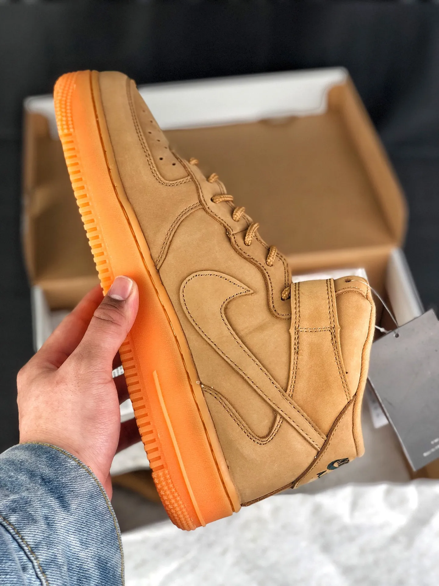 Nike Air Force 1 Mid '07 Wheat - Authentic Brown/Tan Sneakers | YtaYta