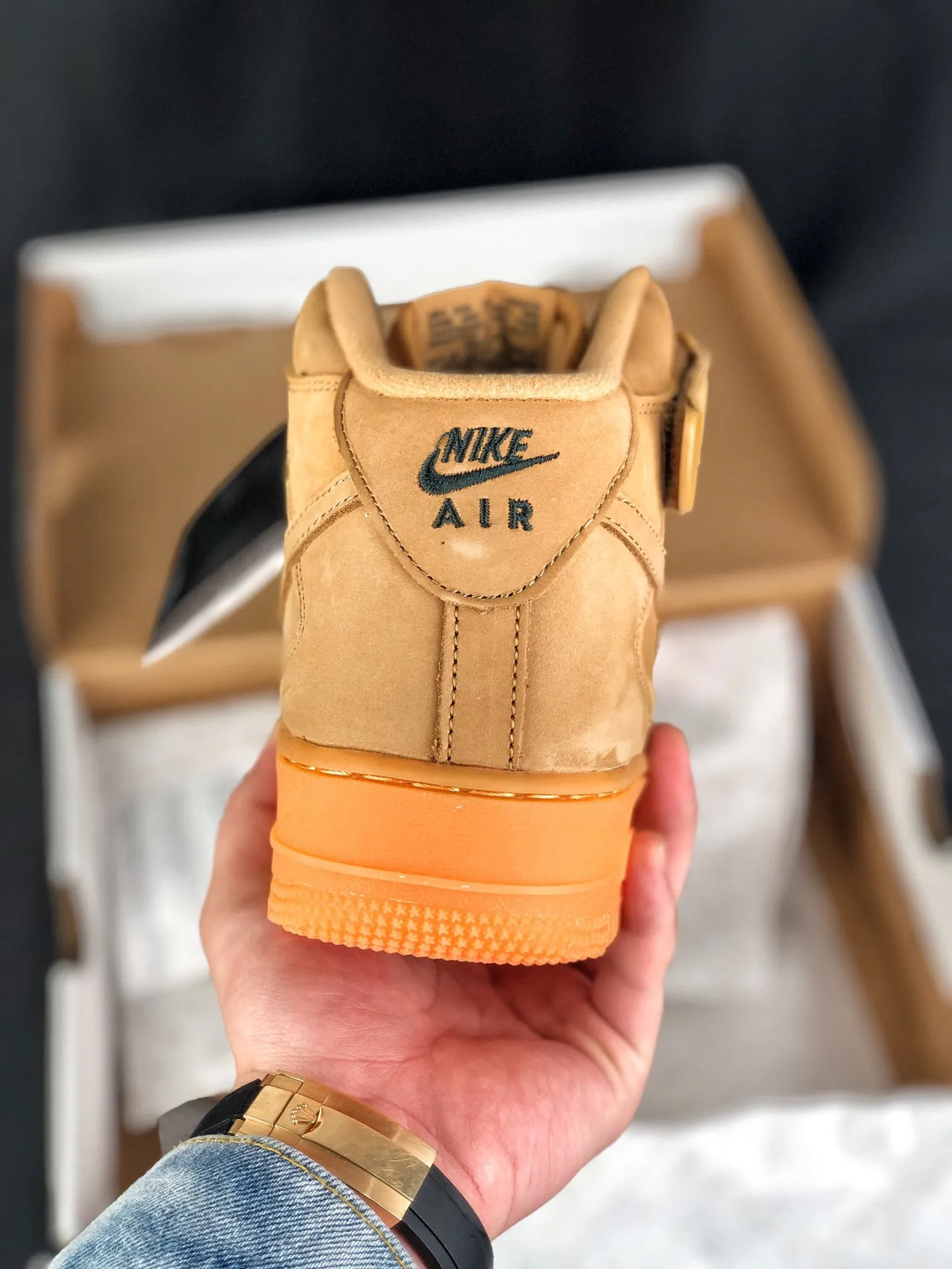 Nike Air Force 1 Mid '07 Wheat - Authentic Brown/Tan Sneakers | YtaYta