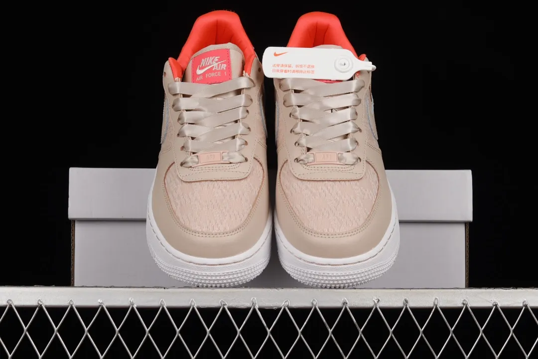 Nike Air Force 1 '07 Fossil Stone Laser Crimson Women's Sneakers Review | YtaYta