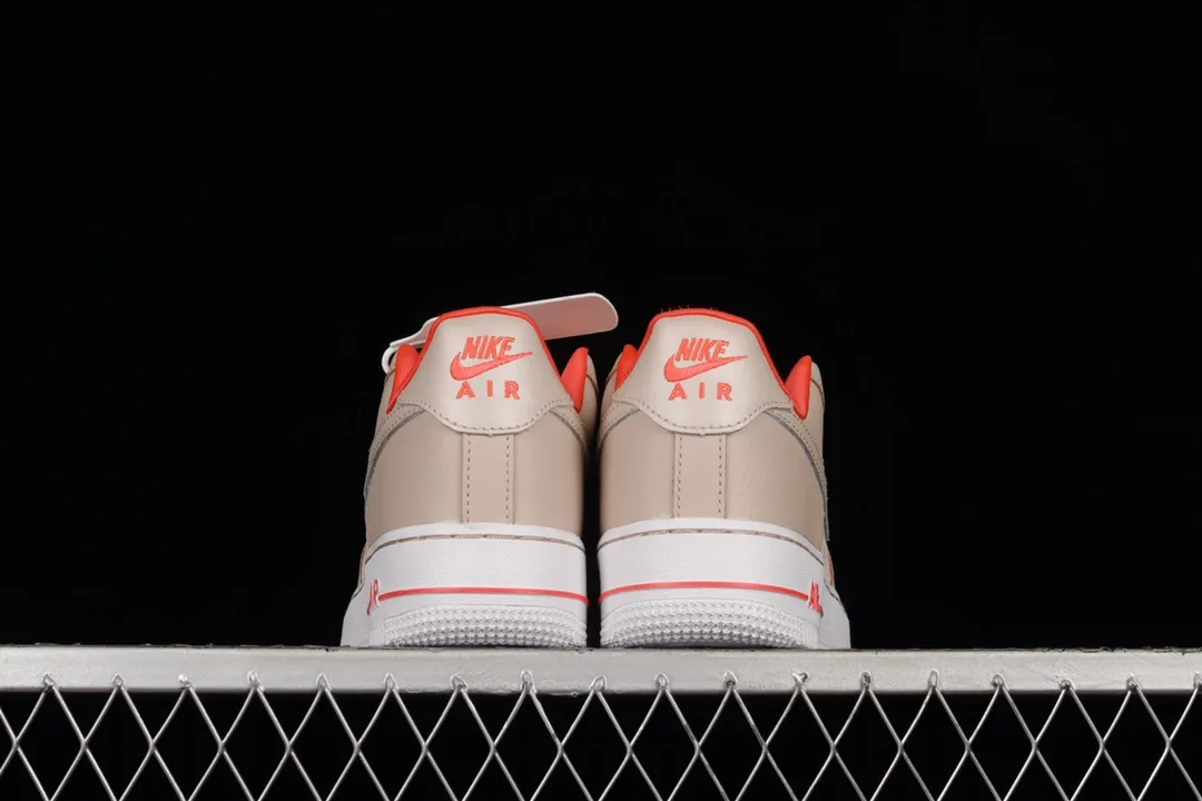 Nike Air Force 1 '07 Fossil Stone Laser Crimson Women's Sneakers Review | YtaYta