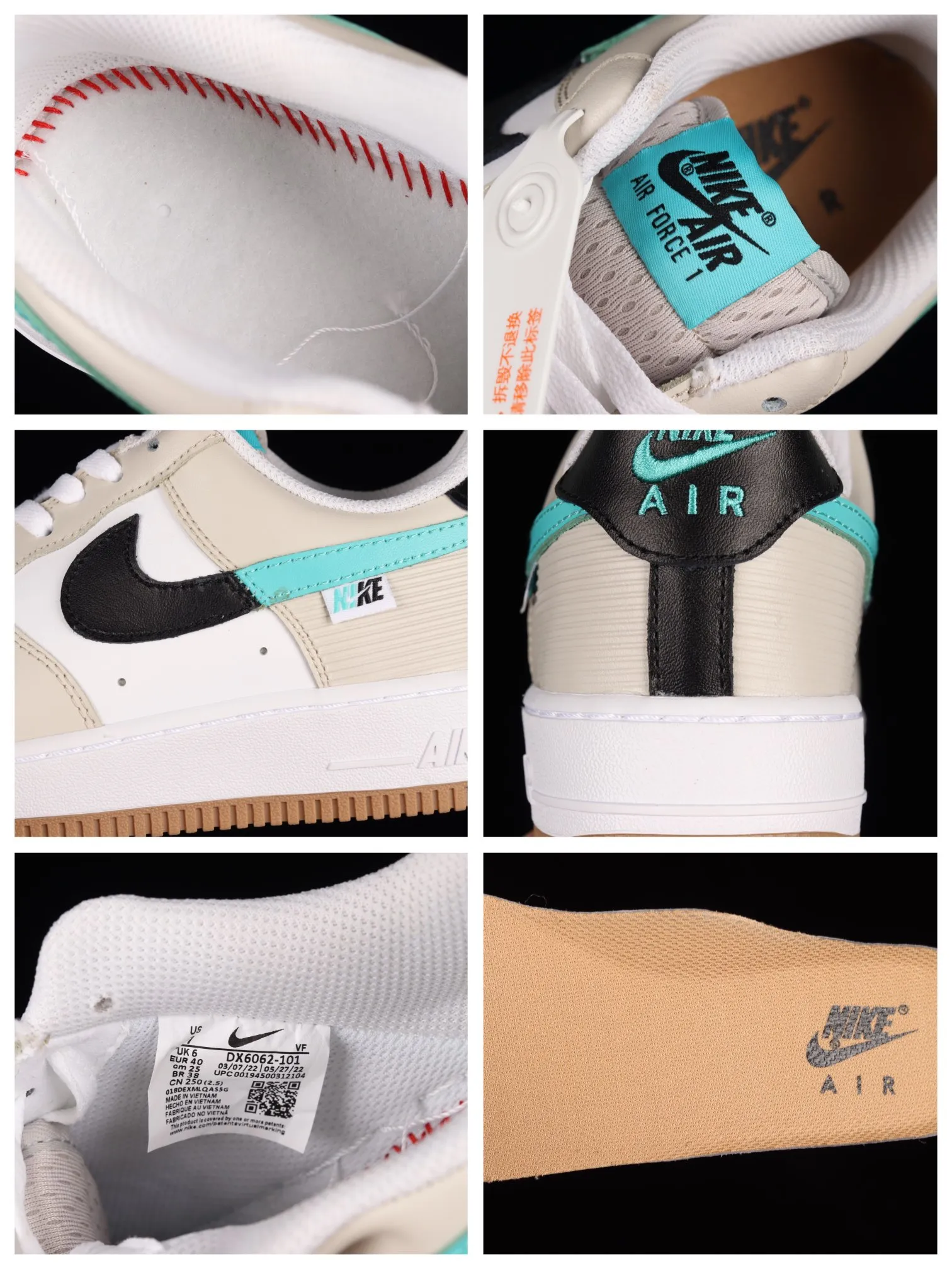 Nike Air Force 1 'Spliced Swoosh' DX6062-101 Review: Original vs. Replica | YtaYta