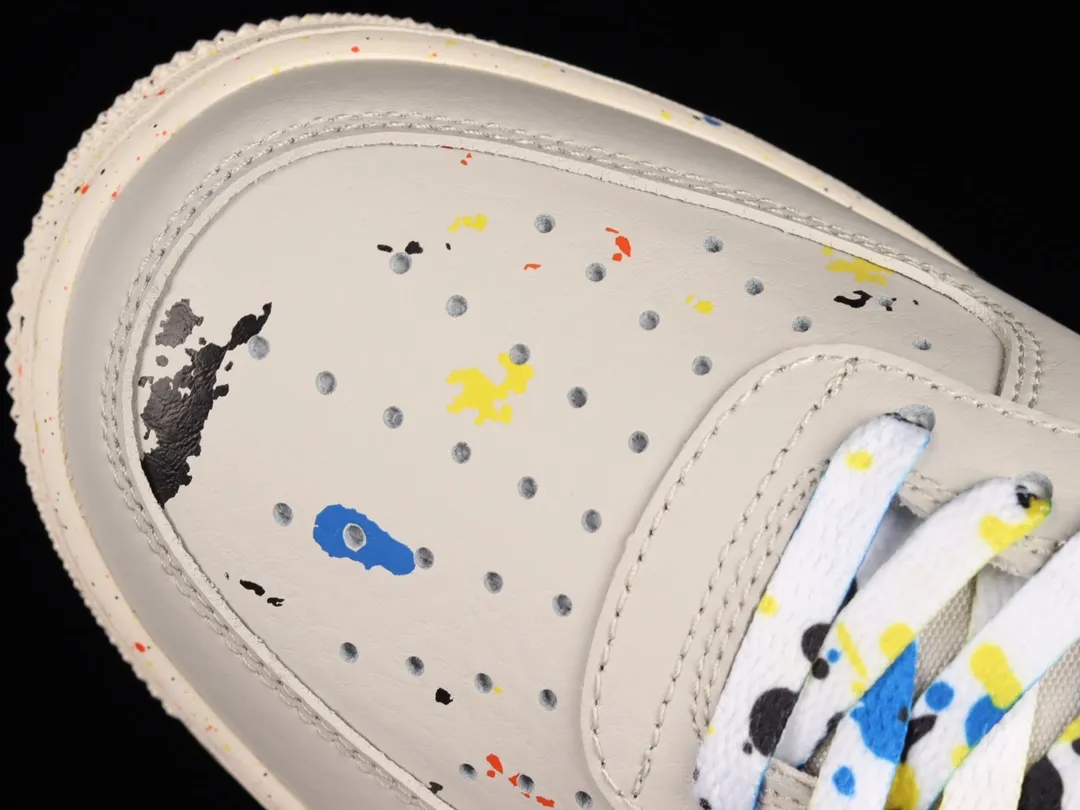 Nike Air Force 1 '07 LV8 Paint Splatter - Light Bone: Real vs. Replica | YtaYta