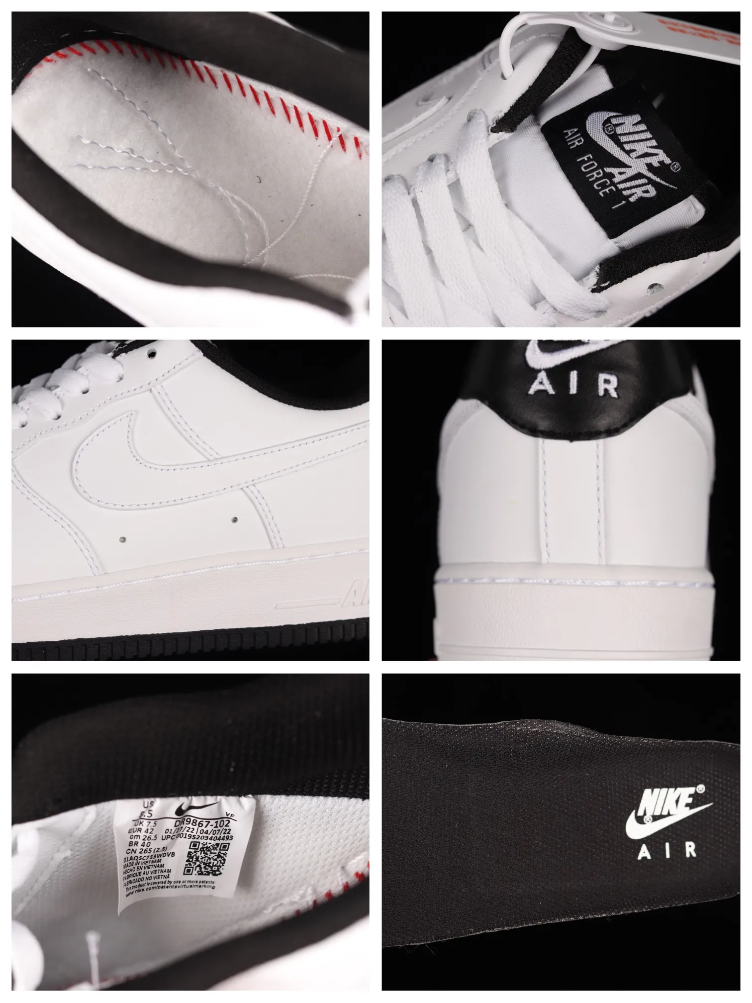 Nike Air Force 1 '07 White/Black Sneakers: Style, Comfort, and Versatility | YtaYta