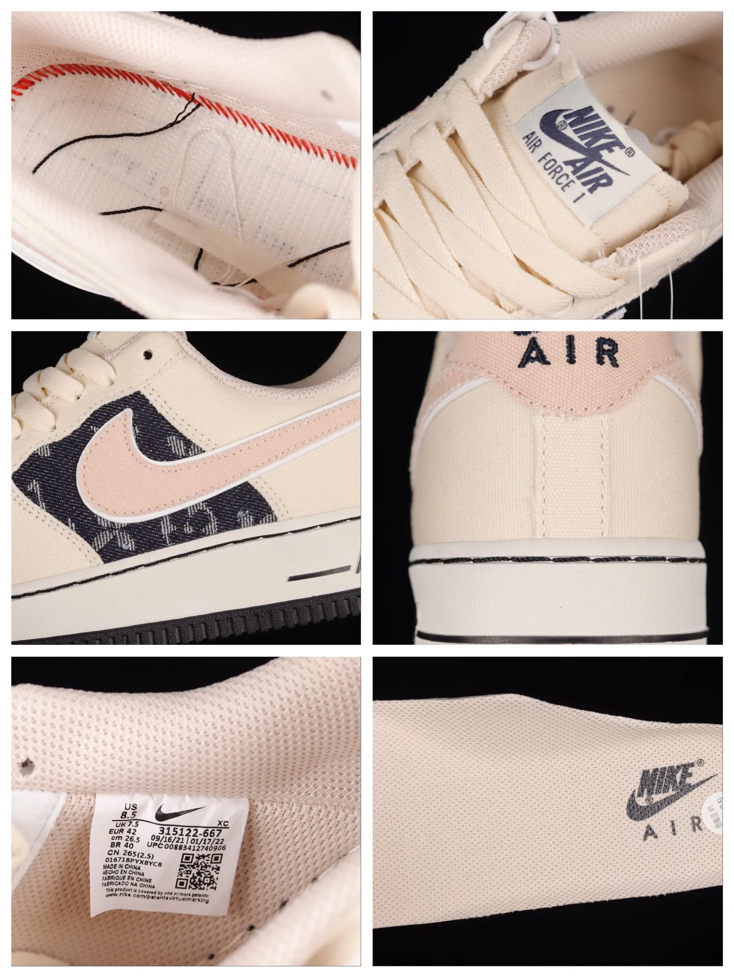 Nike Air Force 1 07 Bone White Pink Dark Blue – A Sneaker Icon | YtaYta