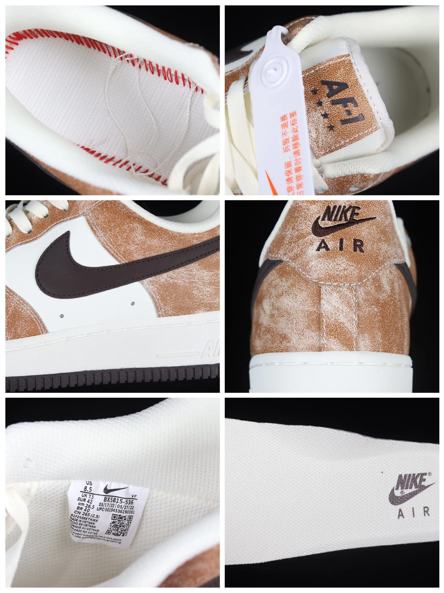 Nike Air Force 1 Low 'Brown White Black BX5815' - Comprehensive Review | YtaYta