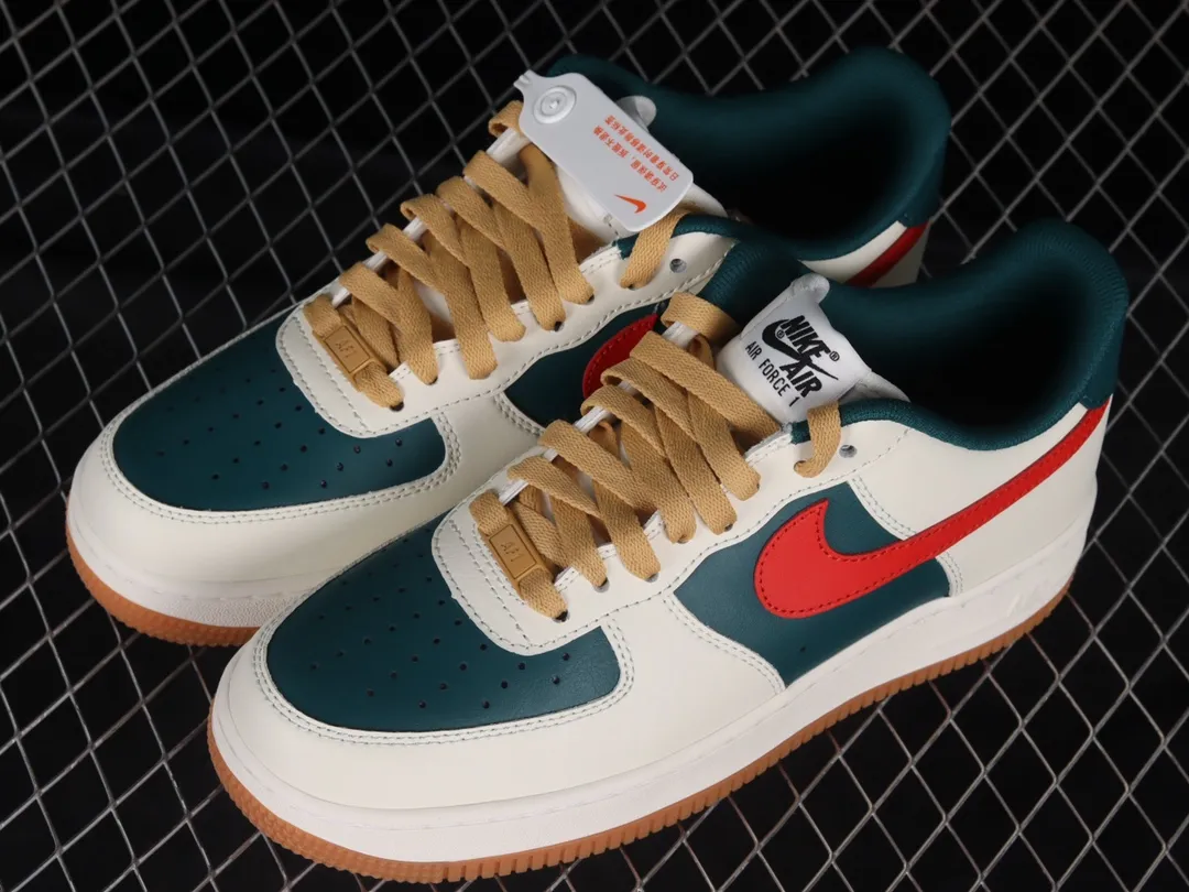 The Stylish Versatility of Nike Air Force 1 Low Id Nby White Green Red | YtaYta