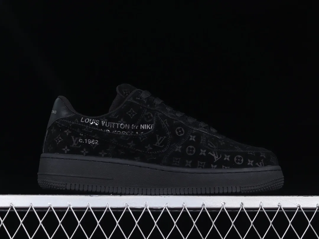 Louis Vuitton x Nike Air Force 1 Low 'Triple Black' Review | YtaYta