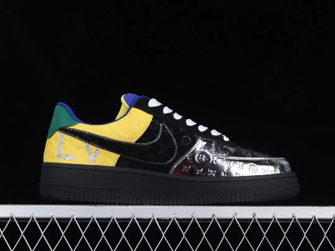 Louis Vuitton x Nike Air Force 1 Low 'Black Metallic Silver' Review | YtaYta