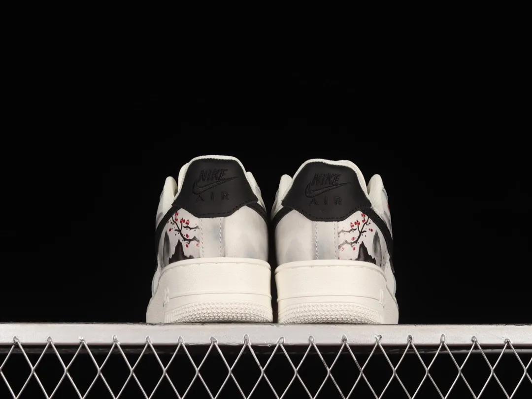 Nike Air Force 1 07 Low Landscape Ink Painting White Black Review | YtaYta