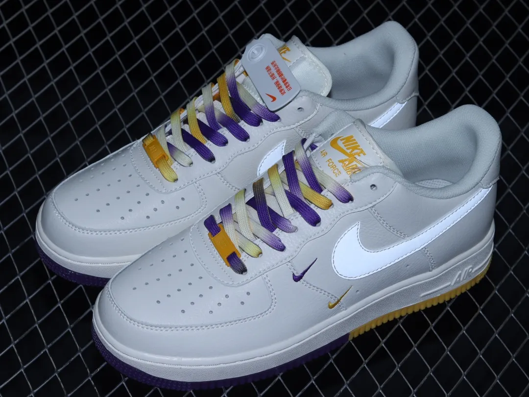 Nike Air Force 1 Low Lakers Edition: Style and Performance in Purple, Yellow, and White | YtaYta