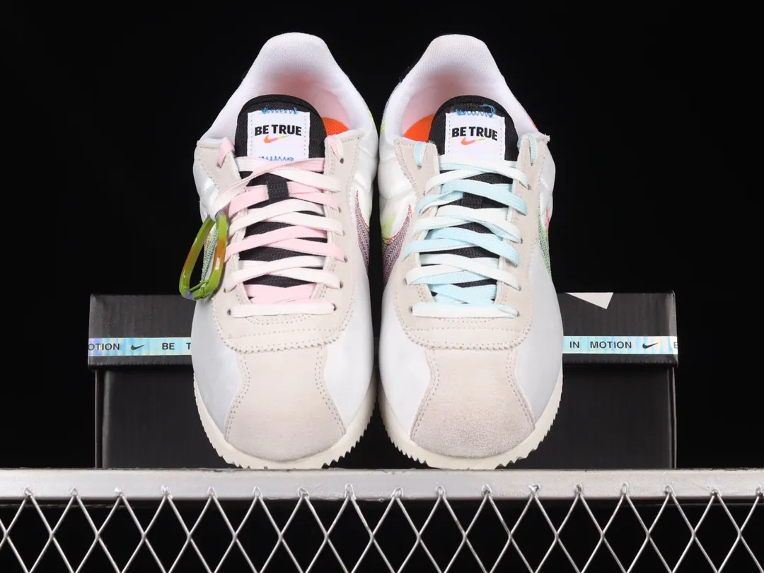 Nike Cortez BeTrue 2022 - White Rainbow Pride Sneaker Review | YtaYta