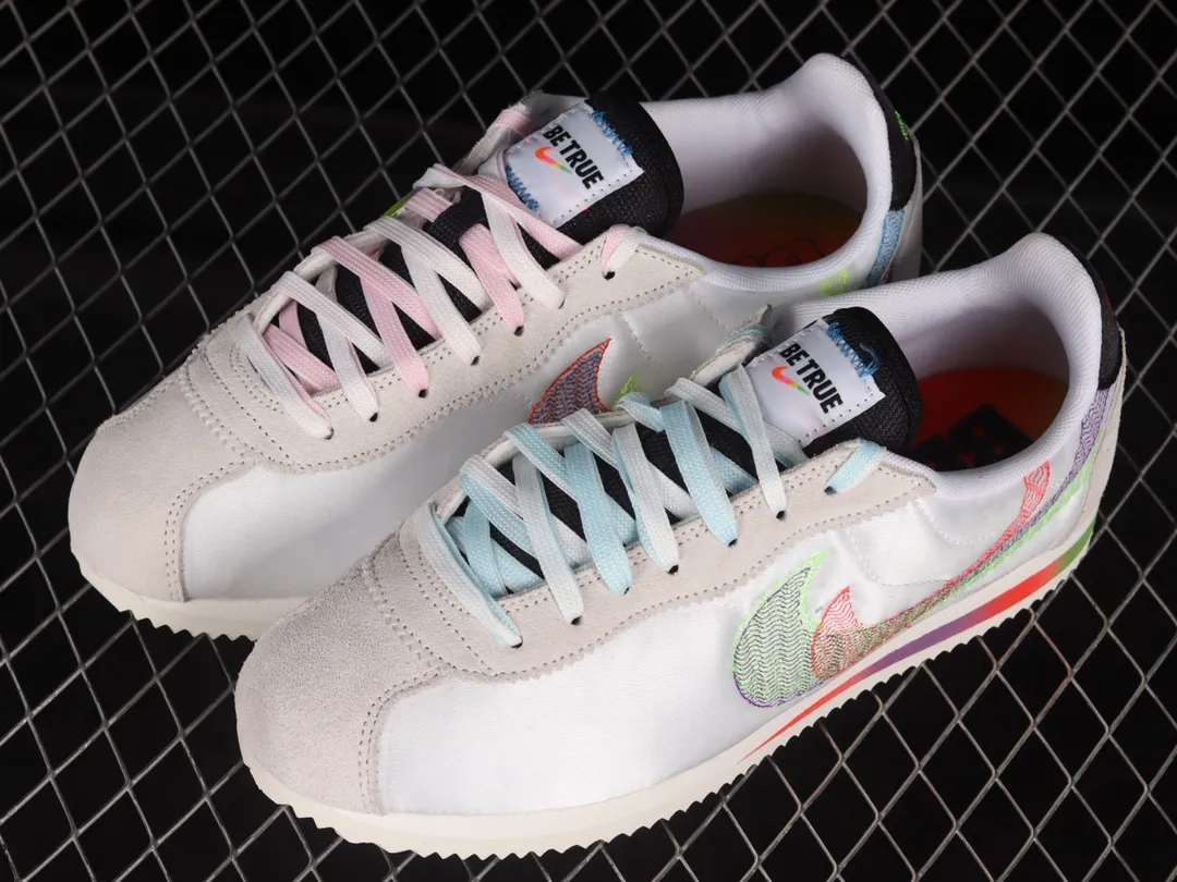 Nike Cortez BeTrue 2022 - White Rainbow Pride Sneaker Review | YtaYta