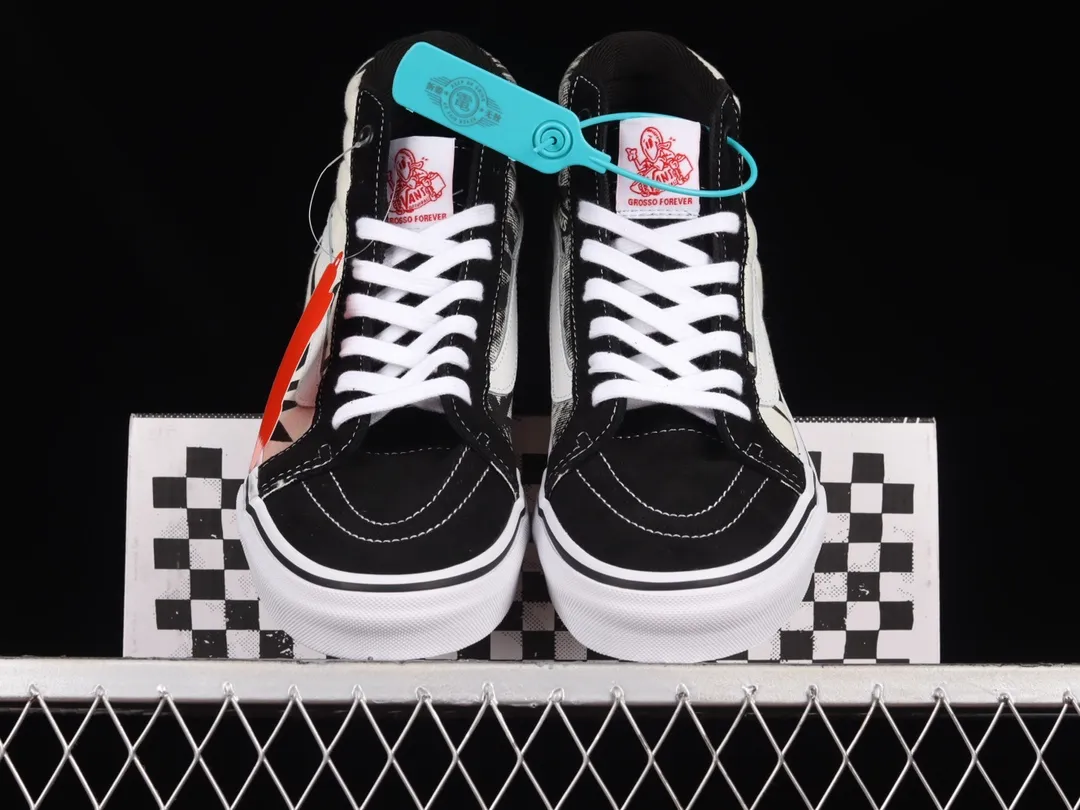 Vans Sk8-Hi Reissue Grosso '88 Black Palms Sneakers Review | YtaYta