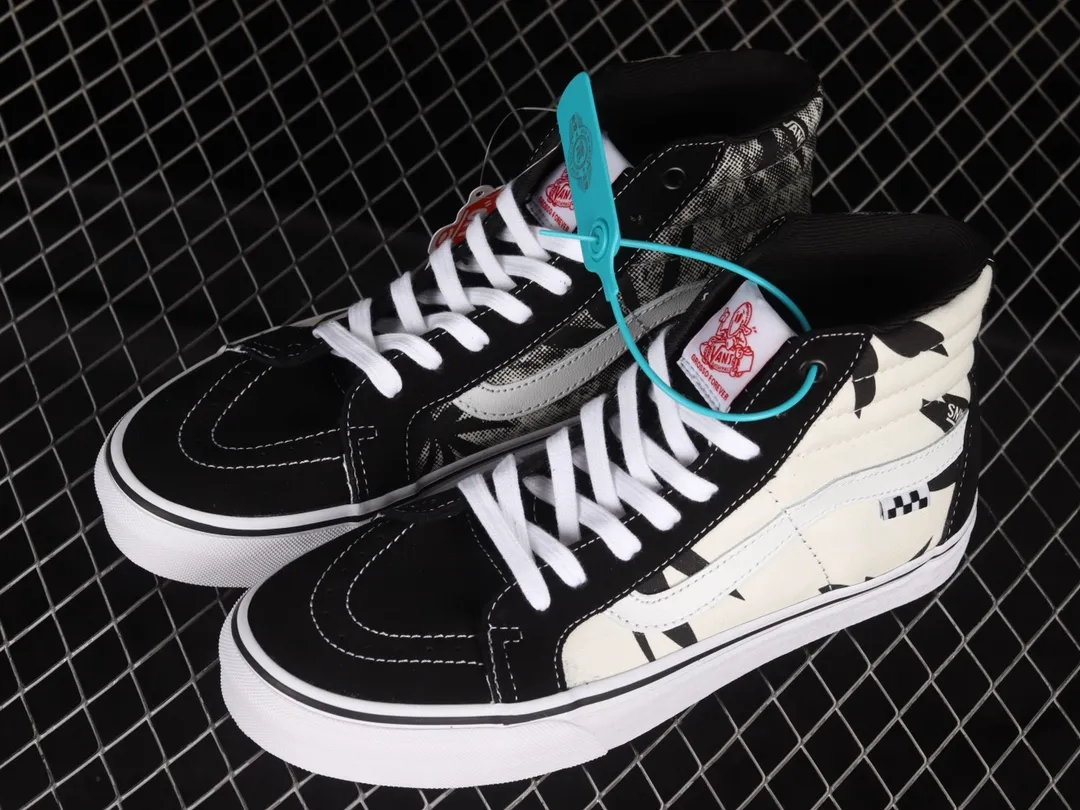 Vans Sk8-Hi Reissue Grosso '88 Black Palms Sneakers Review | YtaYta