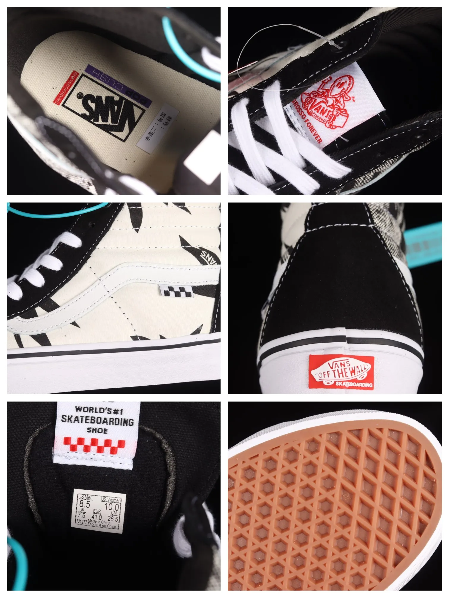 Vans Sk8-Hi Reissue Grosso '88 Black Palms Sneakers Review | YtaYta