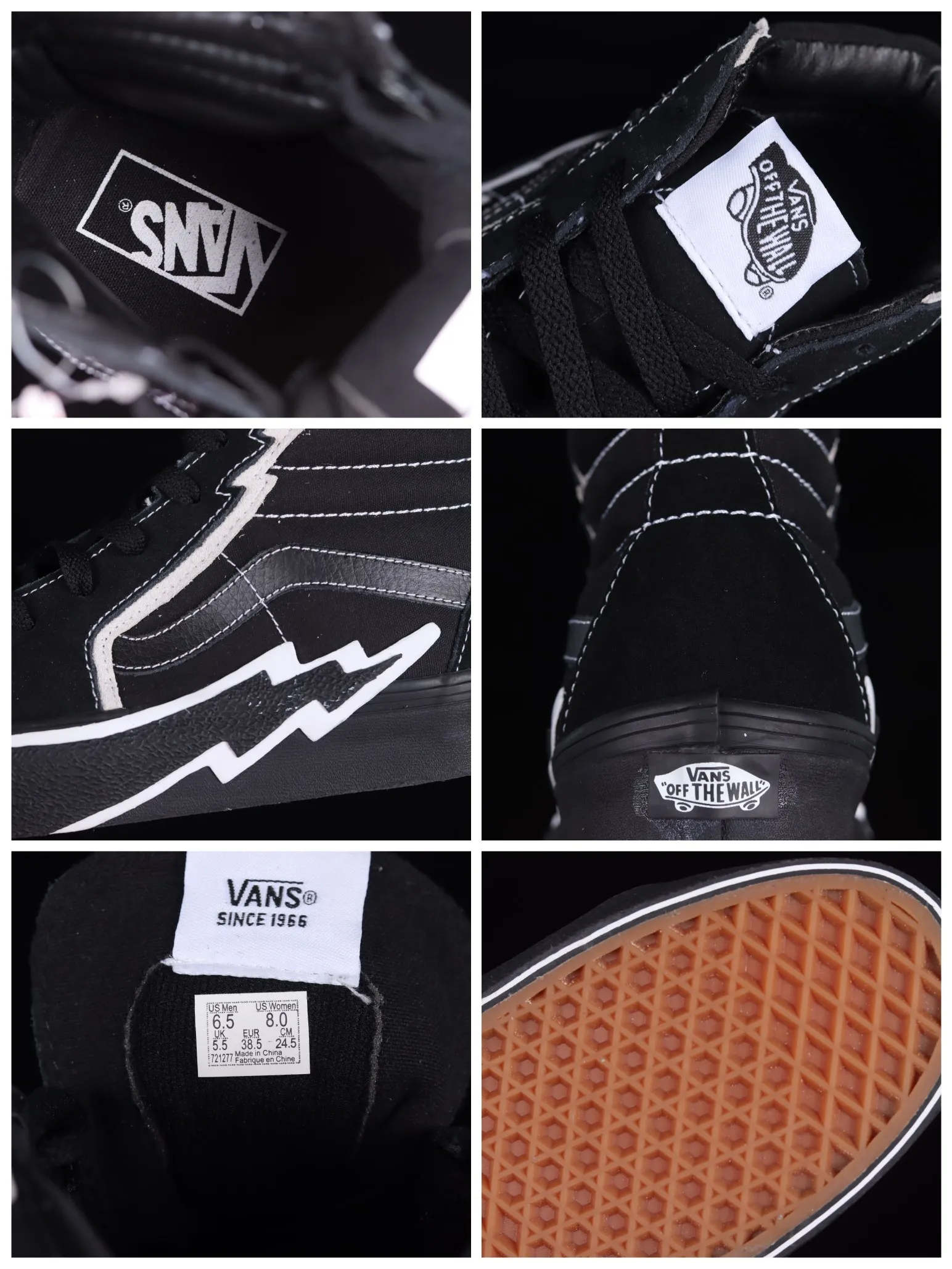 Vans Sk8-Hi Bolt Black Sneakers: The Ultimate Unisex Streetwear Staple | YtaYta