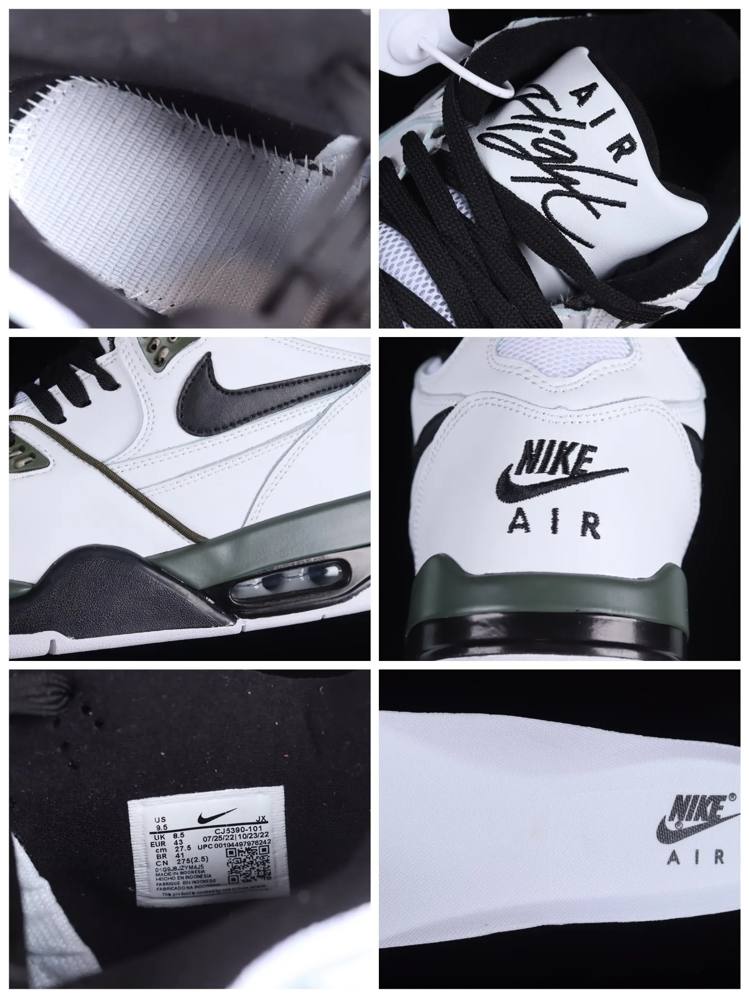 Nike Air Flight '89 White Black Olive - Classic Style with Modern Comfort | YtaYta