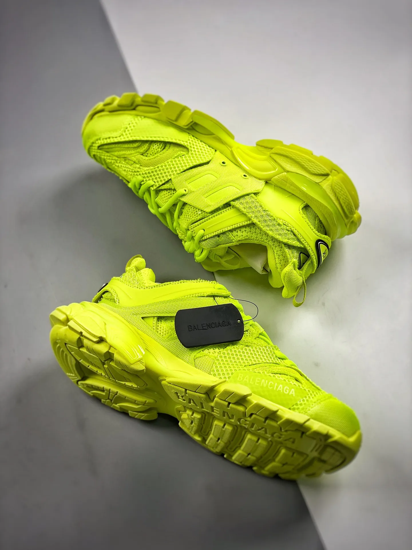 Balenciaga Track Sneakers – Neon Yellow/White (Replica) | YtaYta