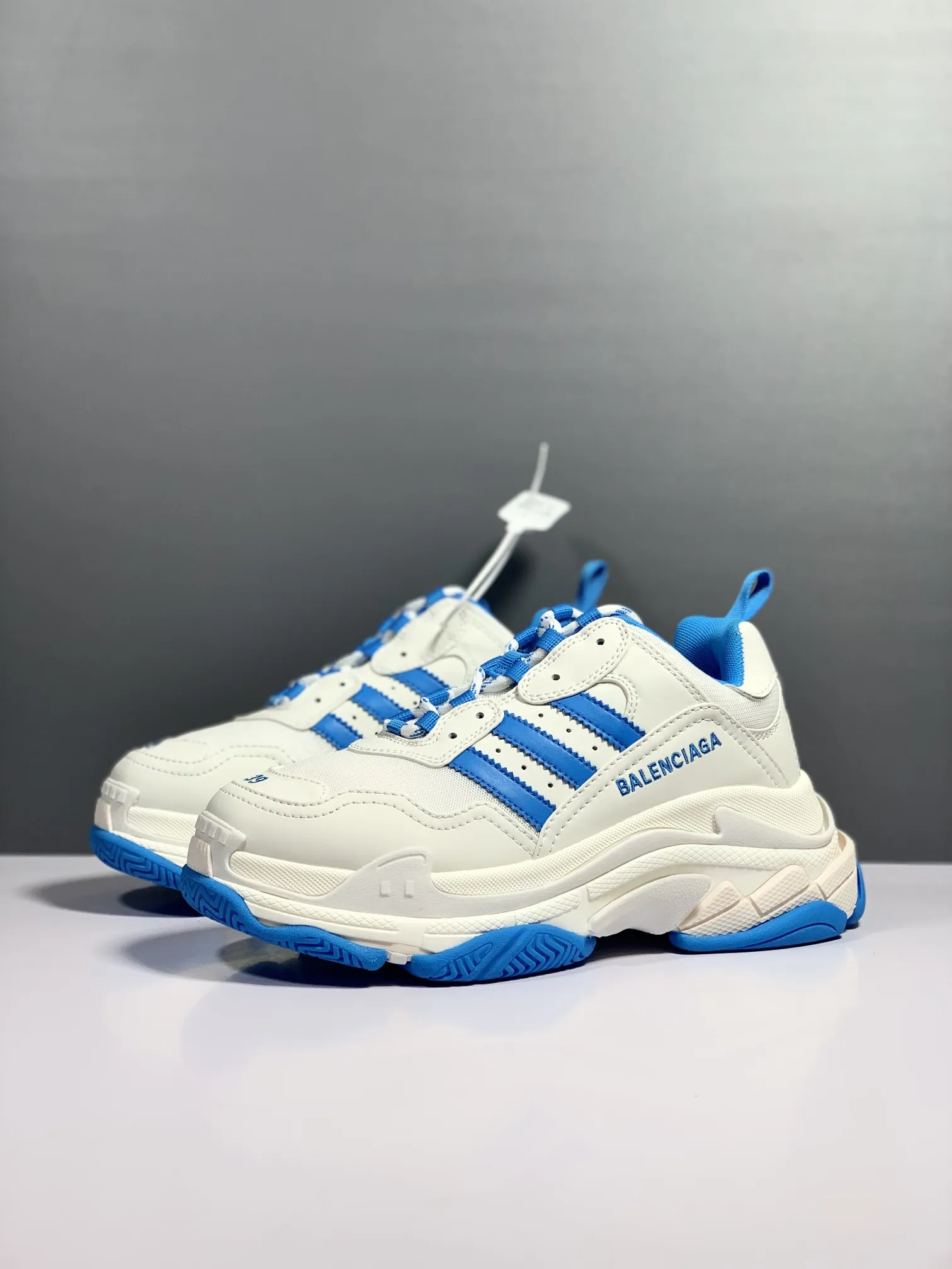 Balenciaga x Adidas Wmns Triple S Sneaker 'White Blue' | Women's Size 36 | YtaYta