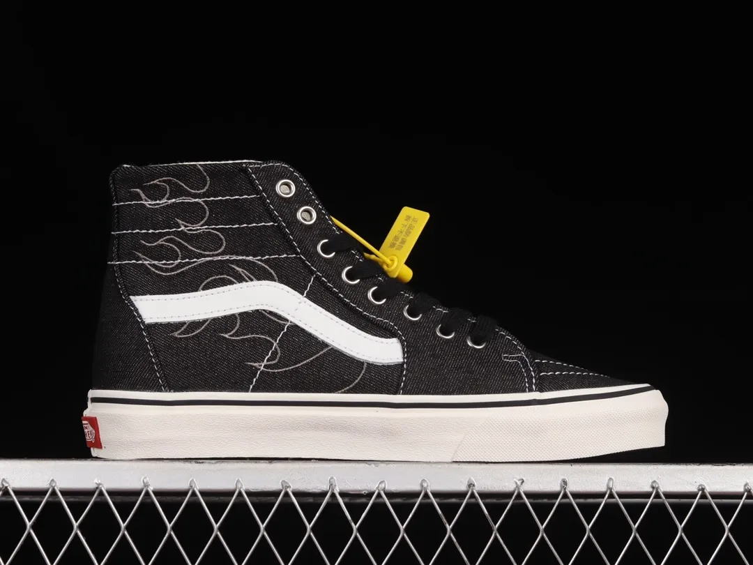 Vans SK8-Hi Tapered Denim Embroidery Black-White Review: Style and Performance | YtaYta