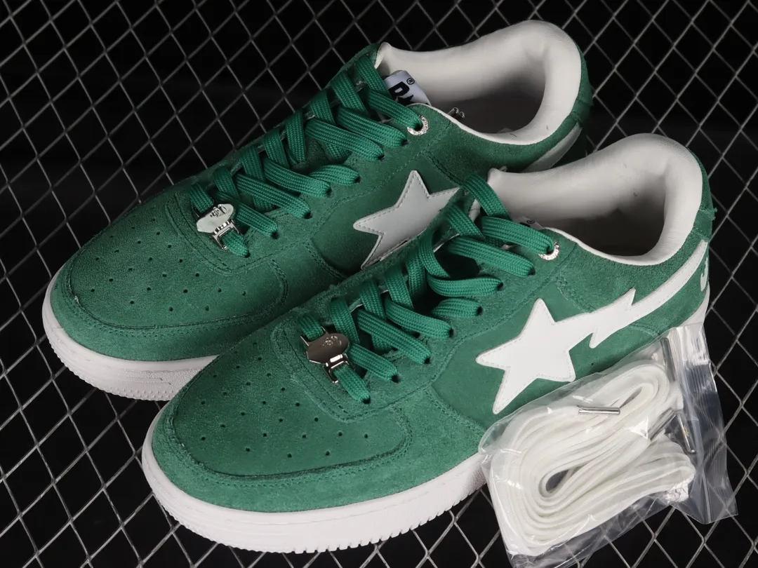 BAPE Bapesta Sneakers - The Iconic Green Suede Collection | YtaYta