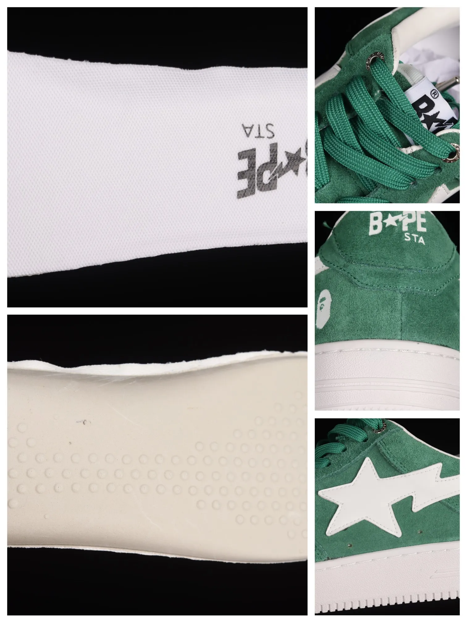 BAPE Bapesta Sneakers - The Iconic Green Suede Collection | YtaYta