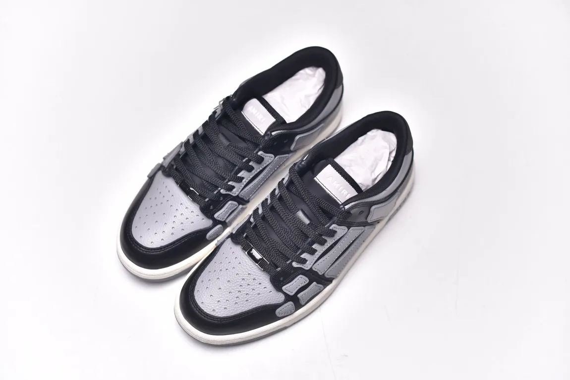 AMIRI Skeleton Low Sneakers in Black & Gray - A Stylish Standout | YtaYta