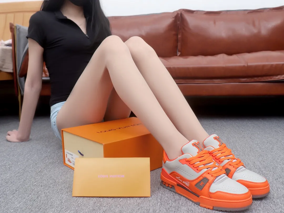 Louis Vuitton Trainer Sneaker Orange - A Stylish Winter Essential | YtaYta