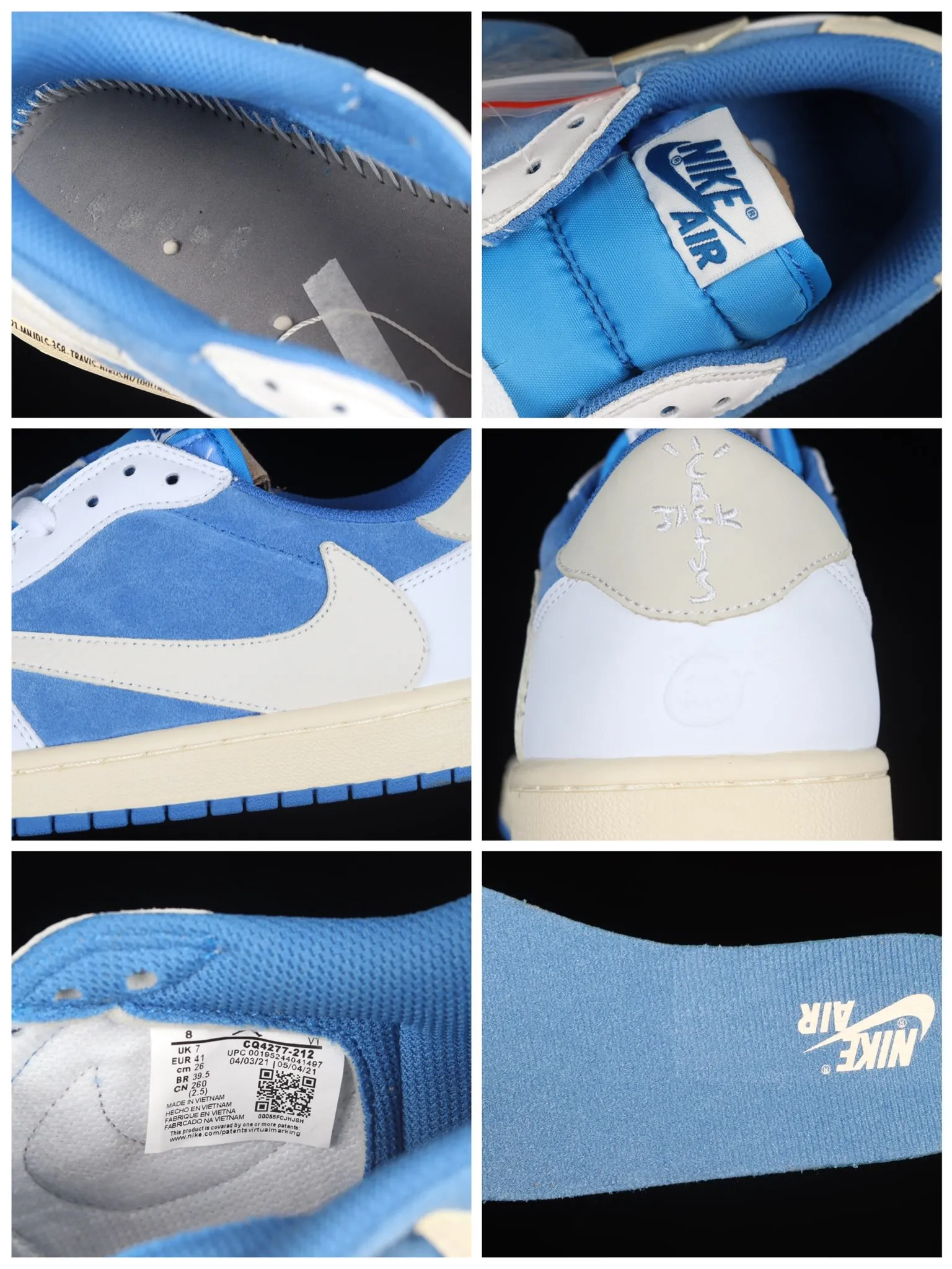 Travis Scott x Fragment x Nike Air Jordan 1 Low “UNC Blue” Review: Sneakerheads’ Dream | YtaYta