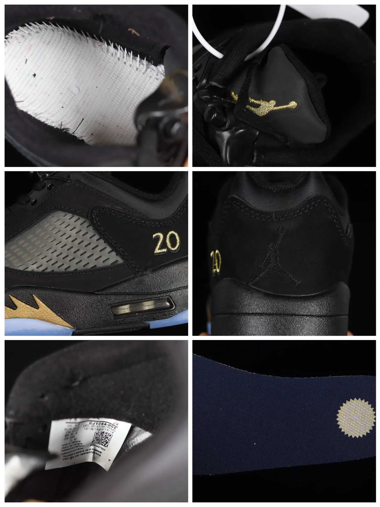 Air Jordan 5 Retro Low Wings 'Class of 2020-21' - Black & Gold Review | YtaYta