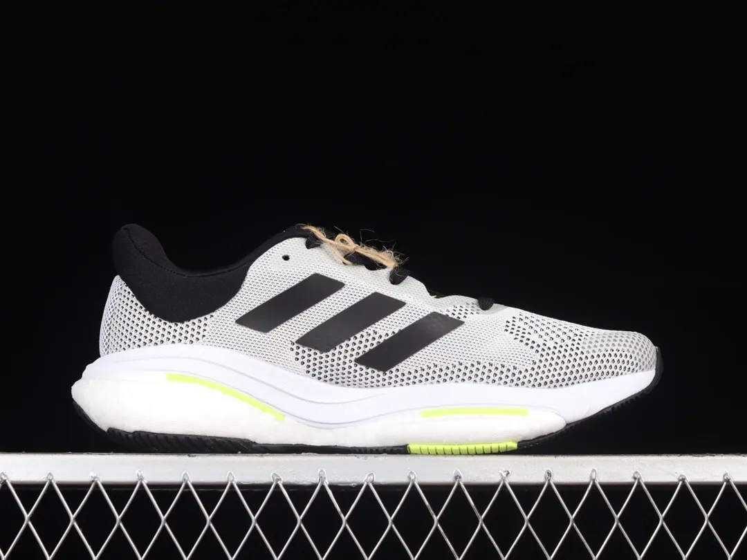 Adidas SolarGlide 5 White Pulse Lime - Authenticity Guaranteed | YtaYta