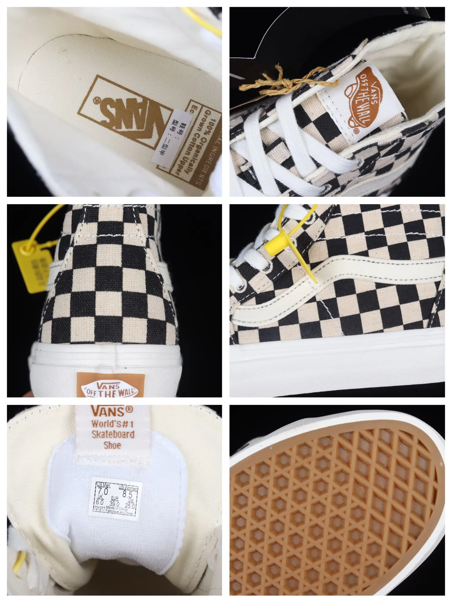 Vans Sk8-Hi Tapered Checkerboard Shoes: Classic Style and Modern Comfort | YtaYta